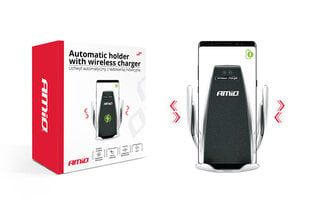 Машинный держатель для телефона Amio Wireless цена и информация | Зарядные устройства для телефонов | pigu.lt