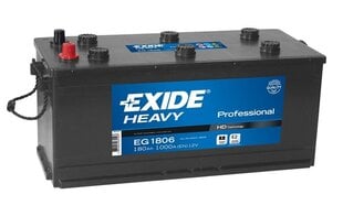 Аккумулятор Exide Heavy EG1806 180 Ач 1000 А EN 12В цена и информация | Аккумуляторы | pigu.lt