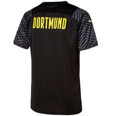 Мужская спортивная рубашка Puma Borussia Dortmund Away Shirt Replica M 759057 04, черная цена и информация | Футбольная форма и другие товары | pigu.lt