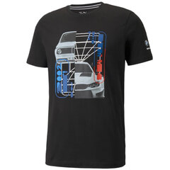 Мужская футболка Puma BMW Motorsport Graphic Tee M 531194-01, черная цена и информация | Футболка мужская | pigu.lt