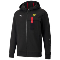 Džemperis vyrams Puma Ferrari Race Hoodie M 531683-01, juodas цена и информация | Мужская спортивная одежда | pigu.lt