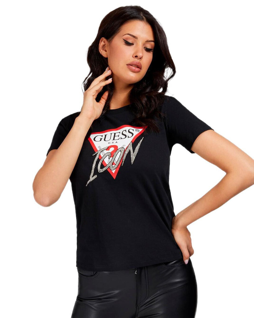 Moteriški marškinėliai, Guess BFN-G-335272, juodos spalvos цена и информация | Marškinėliai moterims | pigu.lt