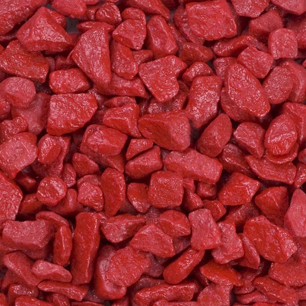 Dekoratyviniai akmenėliai tams.raudoni, 9-13 mm, 0,5 kg kaina ir informacija | Mulčias, dekoratyvinė skalda | pigu.lt