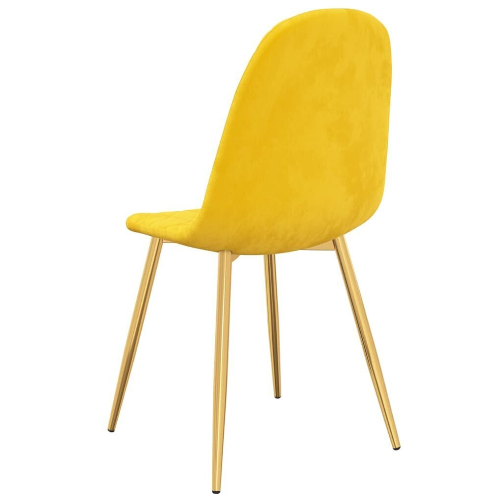 Valgomojo kėdės, 6 vnt, geltonos kaina ir informacija | Virtuvės ir valgomojo kėdės | pigu.lt