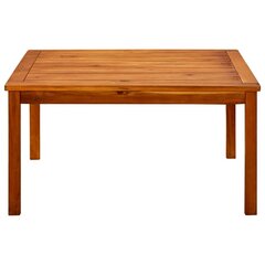 Sodo kavos staliukas, 85x85x45cm, akacijos medienos masyvas, ruda kaina ir informacija | Lauko stalai, staliukai | pigu.lt