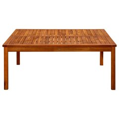 Sodo kavos staliukas, 110x110x45cm, akacijos medienos masyvas, ruda kaina ir informacija | Lauko stalai, staliukai | pigu.lt