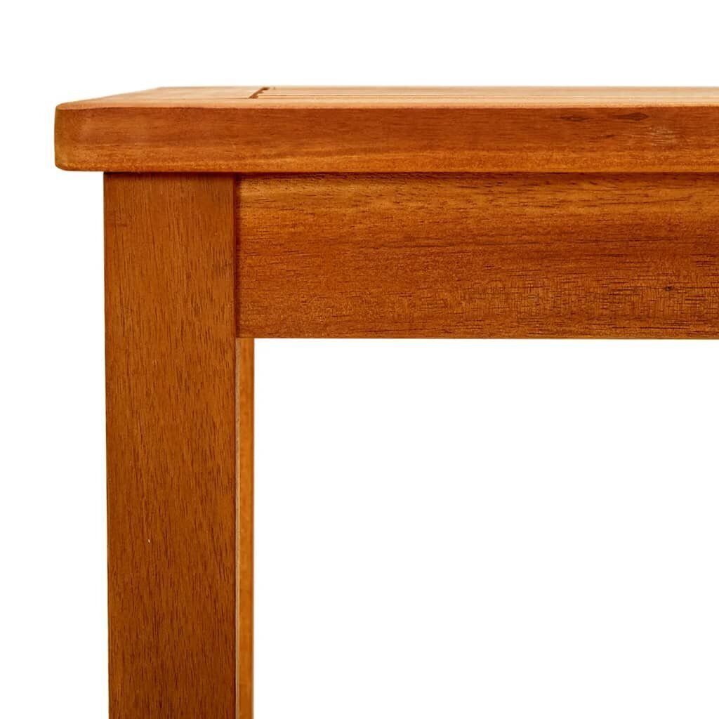 Sodo kavos staliukas,70x40x36cm, akacijos medienos masyvas, ruda kaina ir informacija | Lauko stalai, staliukai | pigu.lt