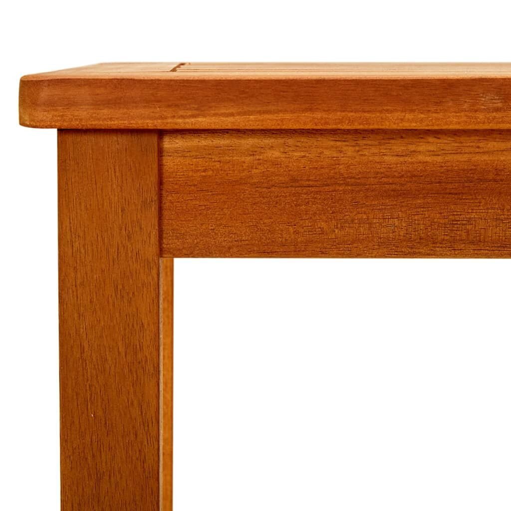 Sodo kavos staliukas, 110x60x45cm, akacijos medienos masyvas, ruda цена и информация | Lauko stalai, staliukai | pigu.lt