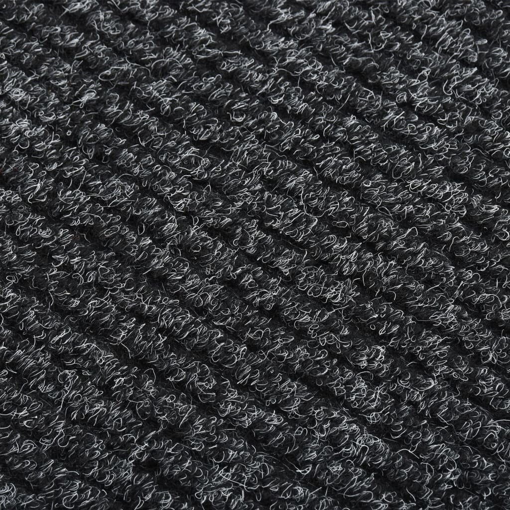 vidaXL Purvą sugeriantis kilimas-takelis, antracito spalvos, 100x450cm kaina ir informacija | Kilimai | pigu.lt
