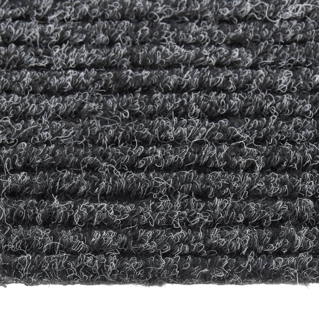 vidaXL Purvą sugeriantis kilimas-takelis, antracito spalvos, 100x500cm kaina ir informacija | Kilimai | pigu.lt