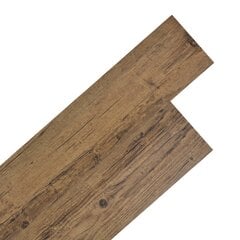Grindų plokštės, riešutmedžio rudos, PVC, 5,21m², 2mm kaina ir informacija | Laminuotos grindys | pigu.lt