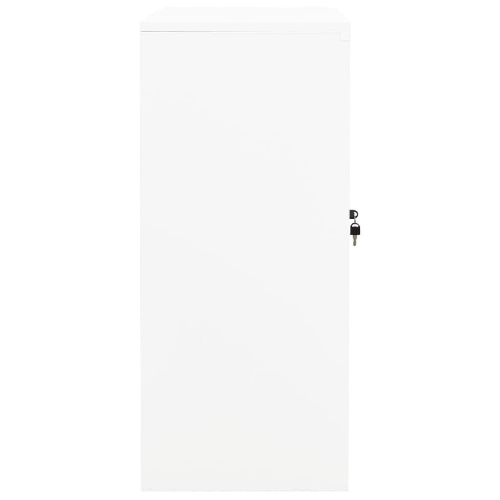 vidaXL Biuro spintelė, baltos spalvos, 90x40x90cm, plienas цена и информация | Svetainės spintelės | pigu.lt
