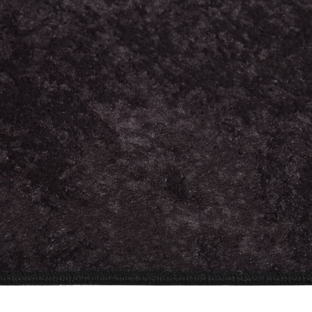 vidaXL Kilimas, antracito spalvos, 120x180cm, neslystantis, skalbiamas цена и информация | Kilimai | pigu.lt