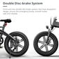 Elektrinis dviratis ADO A20F 20", juodas kaina ir informacija | Elektriniai dviračiai | pigu.lt