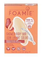 Maitinamasis dušo muilas Foamie Oat to Be Smooth, 80 g kaina ir informacija | Dušo želė, aliejai | pigu.lt