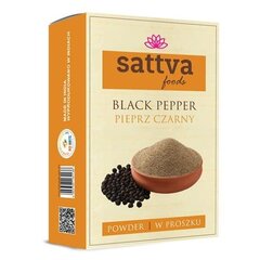 Молотый черный перец, Sattva Foods, 100г цена и информация | Специи, наборы специй | pigu.lt