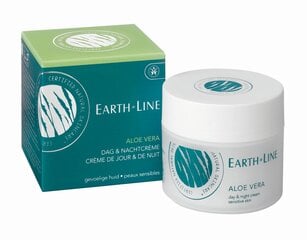 Dieninis ir naktinis veido kremas Earth Line Aloe Vera, 50 ml kaina ir informacija | Veido kremai | pigu.lt