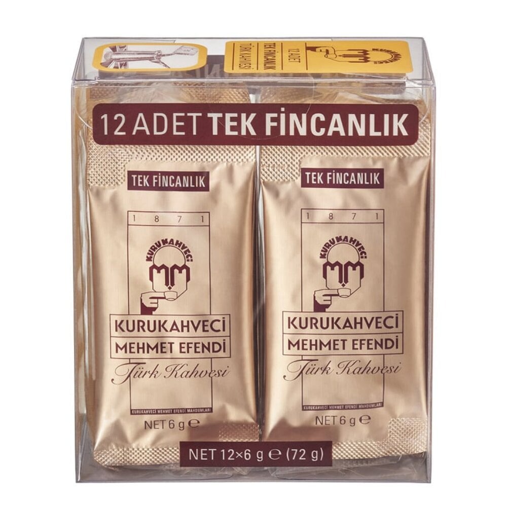 Mehmet Efendi turkiška malta kava Kurukahveci, 12x6 g kaina ir informacija | Kava, kakava | pigu.lt