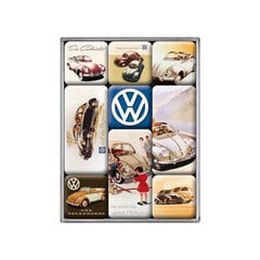 Magnetų serija VW beetle, 9 vnt kaina ir informacija | Kanceliarinės prekės | pigu.lt
