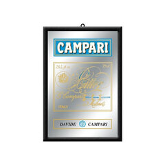 Reklaminis veidrodis Campari kaina ir informacija | Interjero detalės | pigu.lt