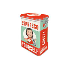Банка для хранения с крышкой / Espresso Yourself цена и информация | Посуда и принадлежности для консервирования | pigu.lt