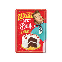 Металлическая открытка 10х14.5см / Happy Best Day Ever цена и информация | Детали интерьера | pigu.lt