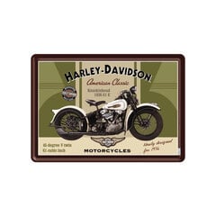 Nostalgic Art Открытка из металла 10х14,5см / Harley-Davidson Knucklehead цена и информация | Детали интерьера | pigu.lt