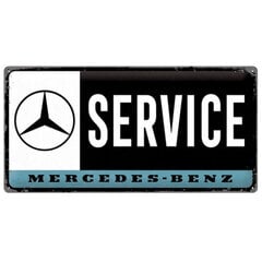 Nostalgic Art металлическая пластина Mercedes-Benz - Service, 25x50 см цена и информация | Детали интерьера | pigu.lt