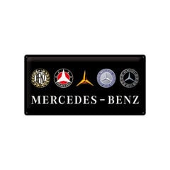 Nostalgic Art металлическая пластина Mercedes-Benz logotipas, 25x50 см цена и информация | Детали интерьера | pigu.lt