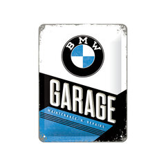 Metalinė lentelė, 15x20 cm BMW Garage kaina ir informacija | Sodo dekoracijos | pigu.lt