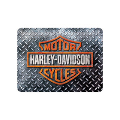 Nostalgic Art metalinė lentelė Harley-Davidson - Diamond Plate, 15x20 cm kaina ir informacija | Interjero detalės | pigu.lt