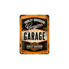 Nostalgic Art metalinė lentelė Harley-Davidson Garage, 15x20 cm kaina ir informacija | Interjero detalės | pigu.lt