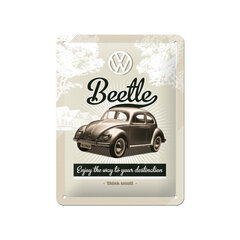 Nostalgic Art metalinė plokštelė VW Beetle, 15x20 cm kaina ir informacija | Interjero detalės | pigu.lt