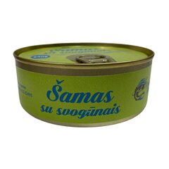 Žuvų konservai „Šamas aliejuje su svogūnais“ 240g цена и информация | Рыбные изделия | pigu.lt