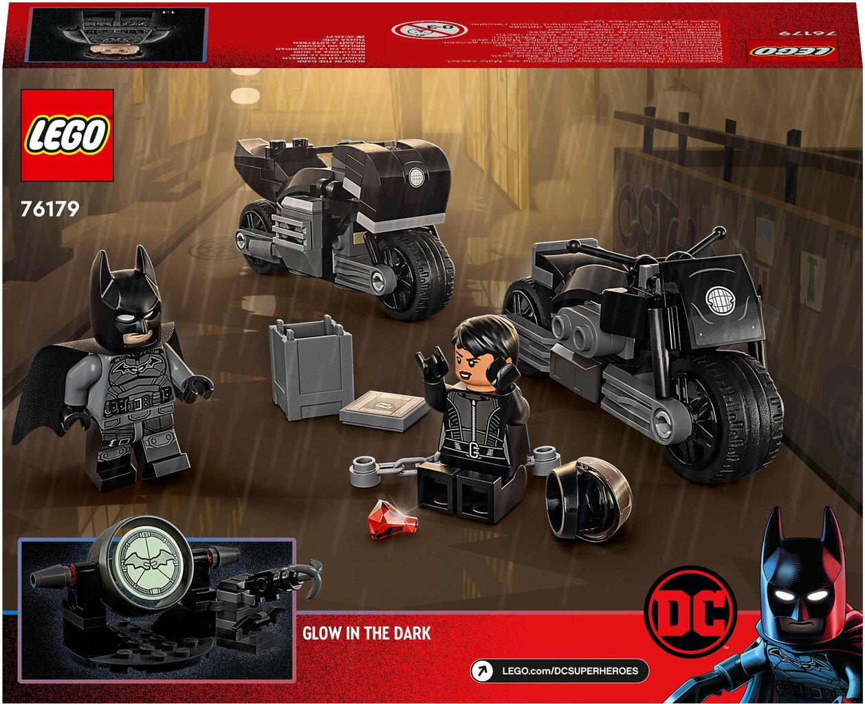 76179 LEGO® Super Heroes motociklų gaudynės kaina ir informacija | Konstruktoriai ir kaladėlės | pigu.lt