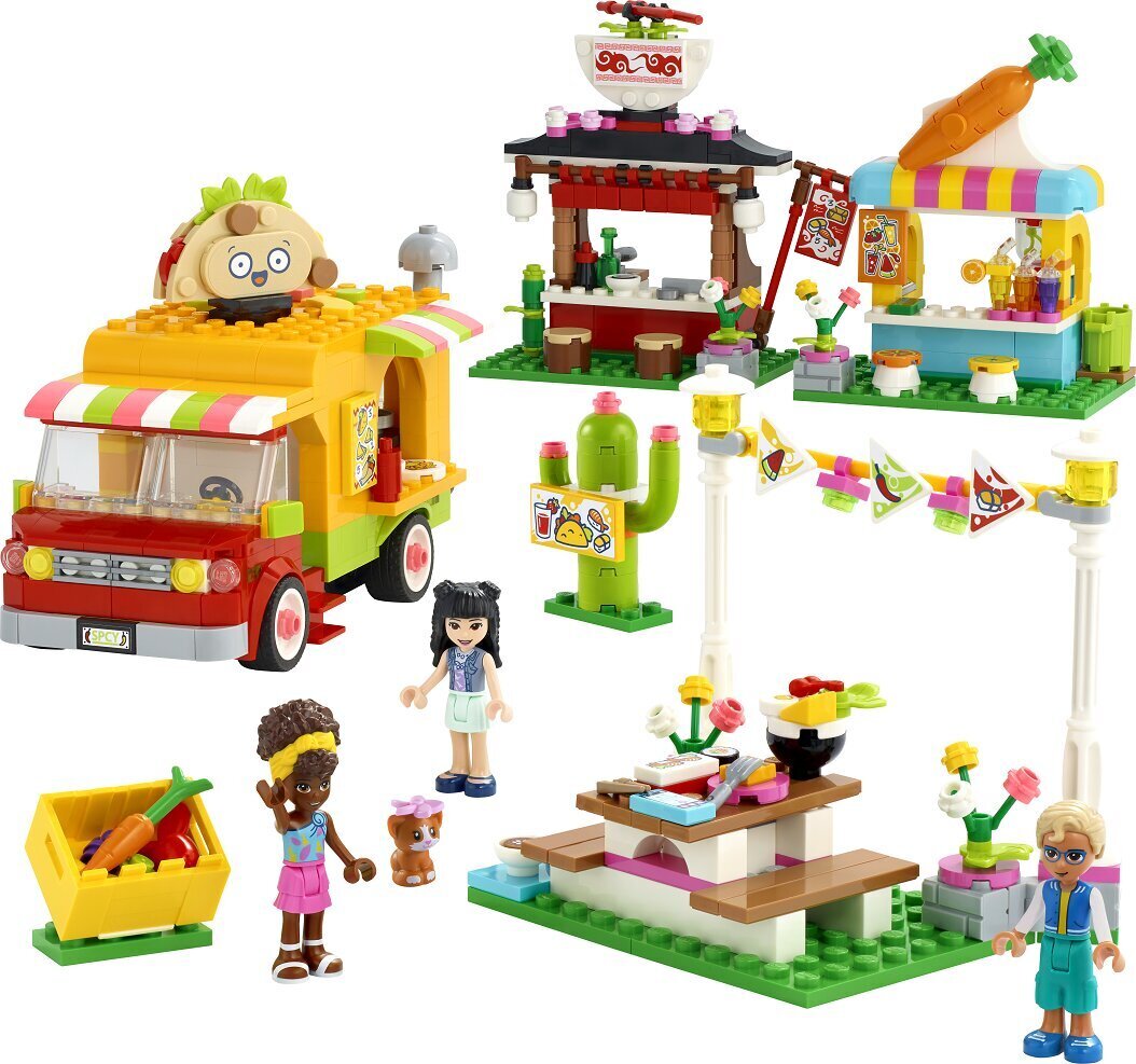 41701 LEGO® Friends Gatvės maisto turgelis kaina ir informacija | Konstruktoriai ir kaladėlės | pigu.lt