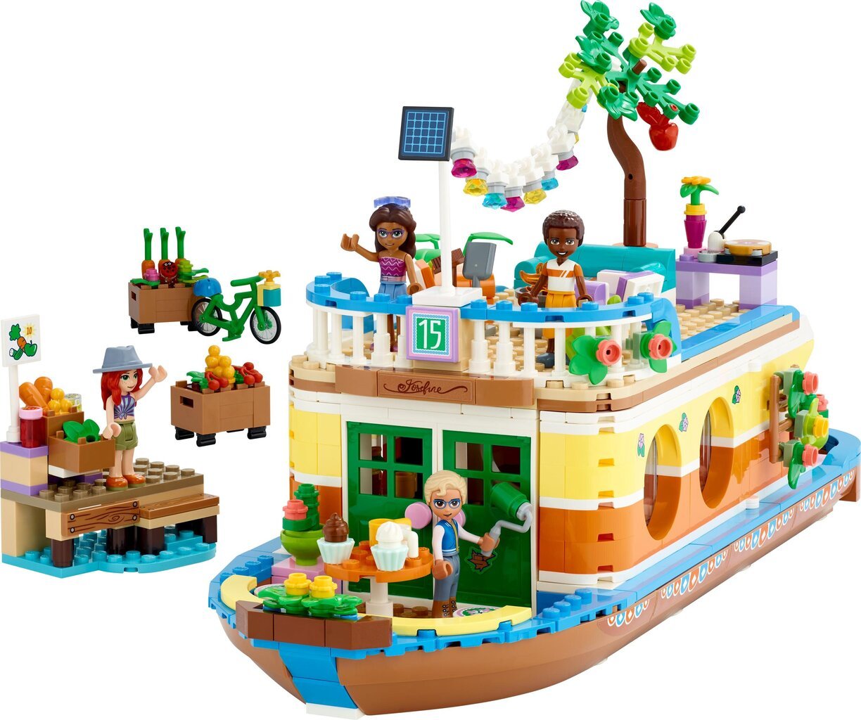 41702 LEGO® Friends Kanalo plaukiojantis namelis kaina ir informacija | Konstruktoriai ir kaladėlės | pigu.lt