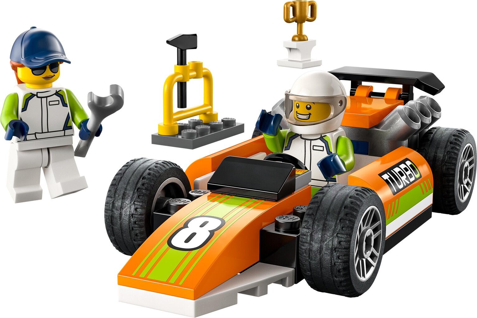 60322 LEGO® City Lenktynių automobilis kaina ir informacija | Konstruktoriai ir kaladėlės | pigu.lt