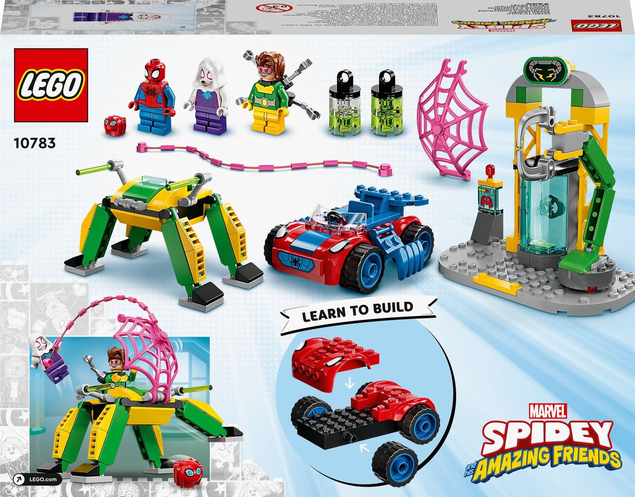10783 LEGO® Super Heroes Žmogus voras Daktaro Aštuonkojo laboratorijoje kaina ir informacija | Konstruktoriai ir kaladėlės | pigu.lt
