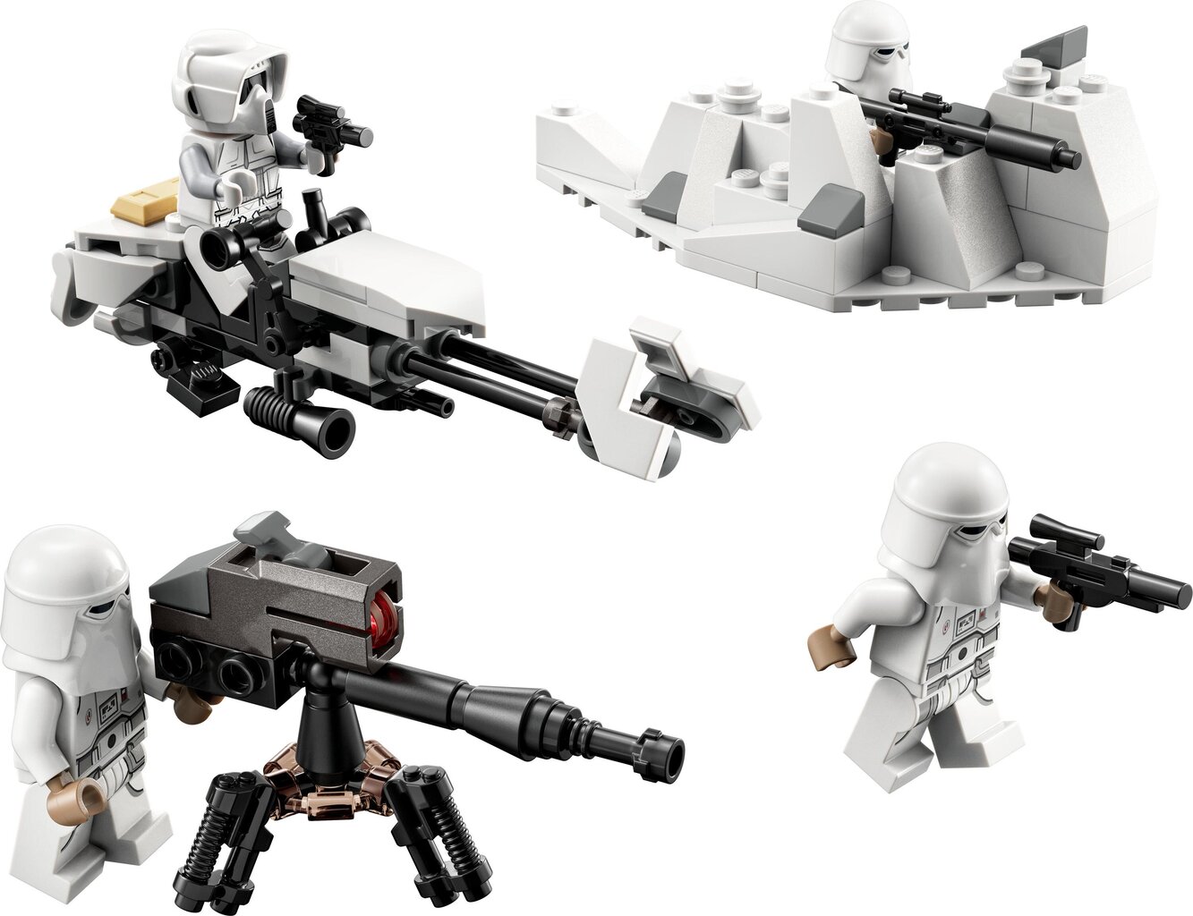 75320 LEGO® Star Wars Snowtrooper kovos rinkinys kaina ir informacija | Konstruktoriai ir kaladėlės | pigu.lt