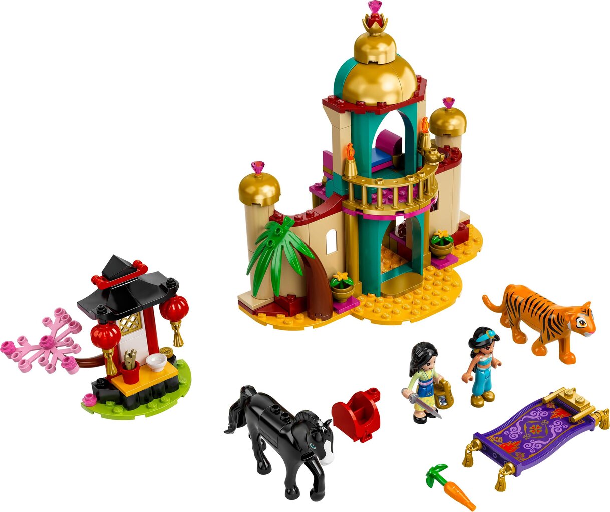 43208 LEGO® | Disney Princess Džasminos ir Mulan nuotykiai цена и информация | Konstruktoriai ir kaladėlės | pigu.lt