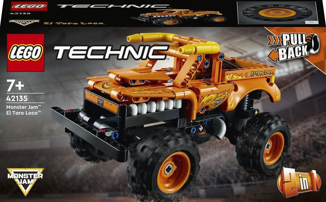 42135 LEGO® Technic Monster Jam El Toro Loco kaina ir informacija | Konstruktoriai ir kaladėlės | pigu.lt