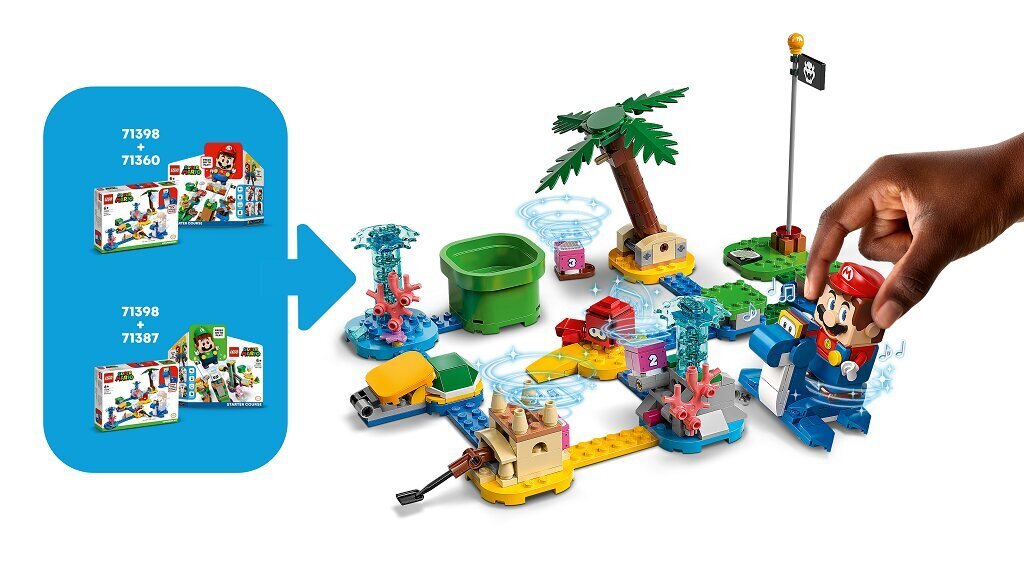 71398 LEGO® Super Mario Dorrie paplūdimio papildomas rinkinys kaina ir informacija | Konstruktoriai ir kaladėlės | pigu.lt