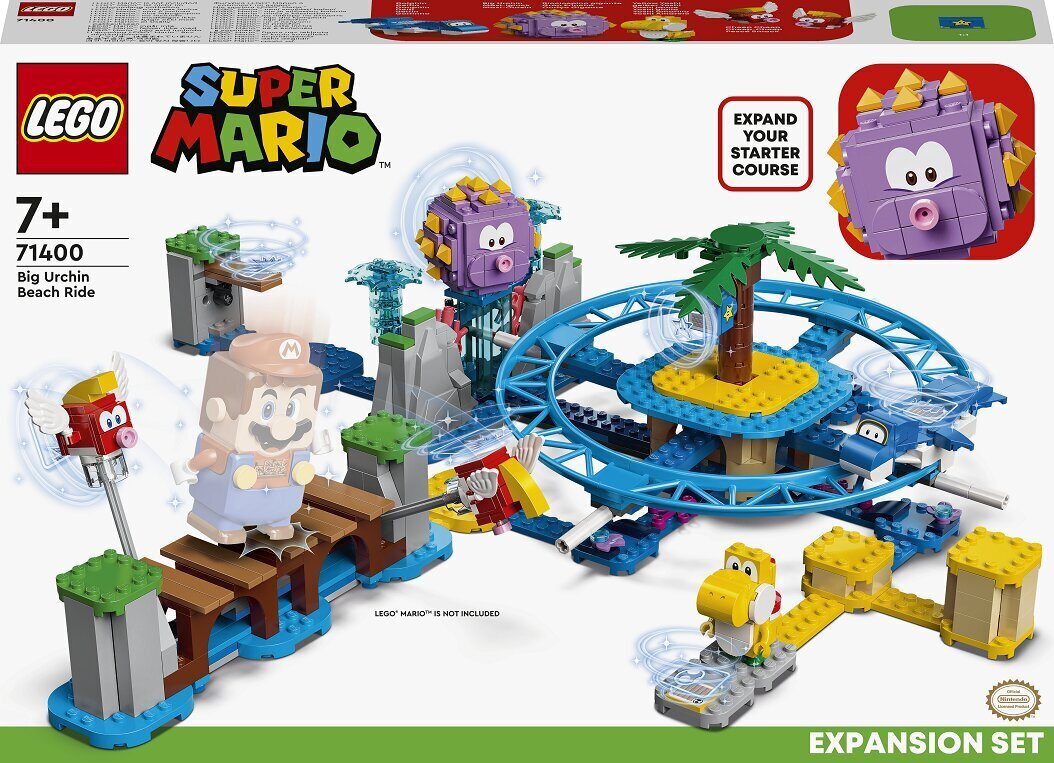 71400 LEGO® Super Mario Big Urchin paplūdimio karuselės papildomas rinkinys цена и информация | Konstruktoriai ir kaladėlės | pigu.lt