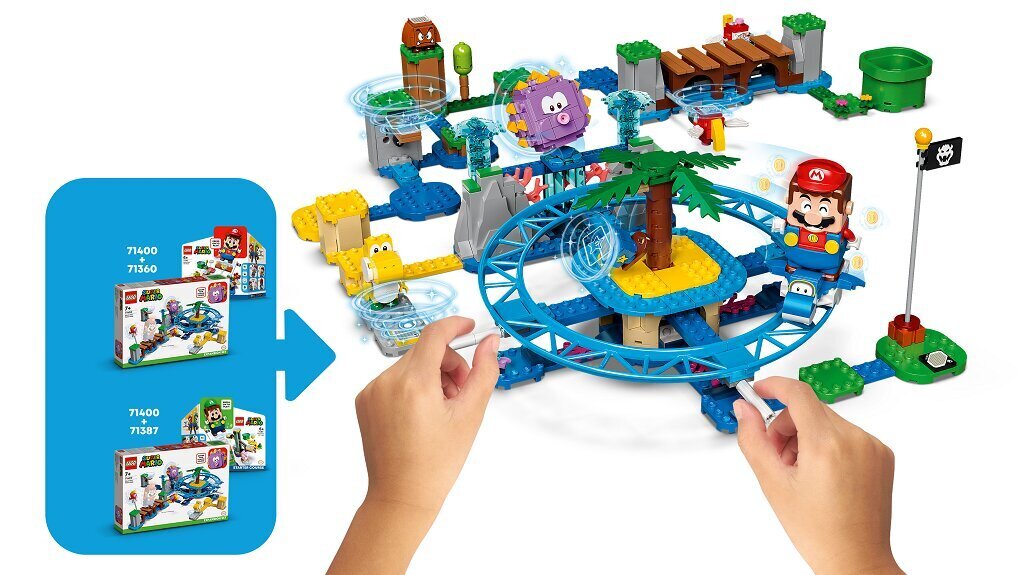 71400 LEGO® Super Mario Big Urchin paplūdimio karuselės papildomas rinkinys цена и информация | Konstruktoriai ir kaladėlės | pigu.lt