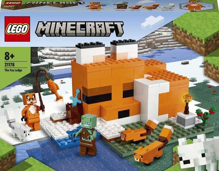 21178 LEGO® Minecraft Lapių buveinė kaina | pigu.lt