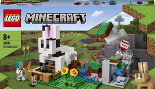 21181 LEGO® Minecraft Triušių ūkis kaina ir informacija | Konstruktoriai ir kaladėlės | pigu.lt