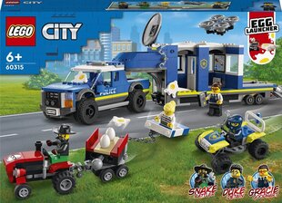 60315 LEGO® City Mobiliosios policijos vadavietės sunkvežimis kaina ir informacija | Konstruktoriai ir kaladėlės | pigu.lt