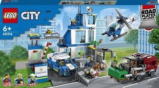 Конструктор LEGO® City 60316 Полицейский участок цена и информация | Конструкторы и кубики | pigu.lt