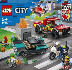 Конструктор LEGO® City 60319 Пожарная спасательная операция и стрельба из полиции цена и информация | Конструкторы и кубики | pigu.lt